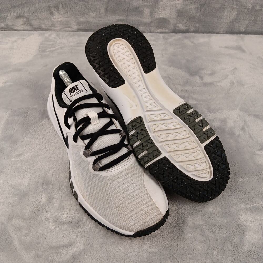 Nike Flex Control TR4 Men's Size 8.5 Running Training Shoes White Black Gray - Picture 6 of 10
